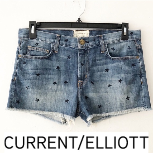 current elliott denim shorts